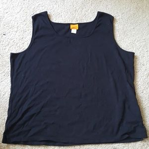 Ruby Road Black Crew Neck Sleevless Shell